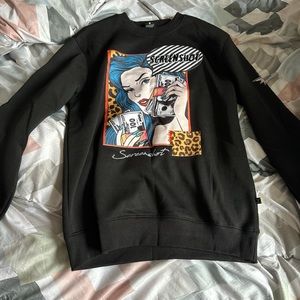 Screenshot Black Sweater with design